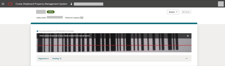 This figure shows the Register Barcode Scanning