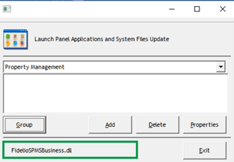 This figure shows the Launch Panel application update in progress.