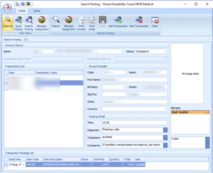 This figure shows the Search Posting Window