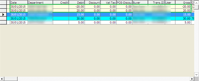 This figure shows the Invoice Display of Voided Transaction