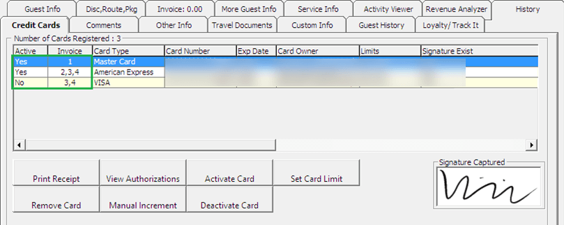 Registering Multiple Credit Card