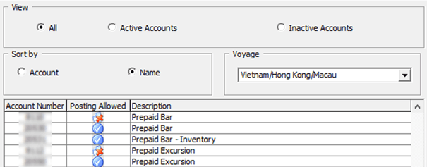 This figure shows the System Account Filters