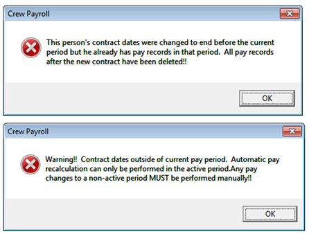 The figure shows Manual Adjustment Error prompts.