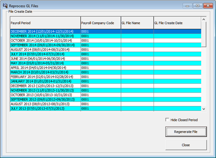 Generating GL EOM file