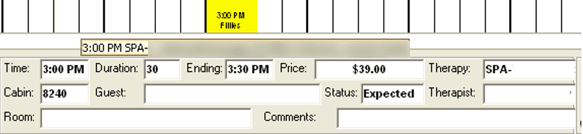 This figure shows the Status Appointment