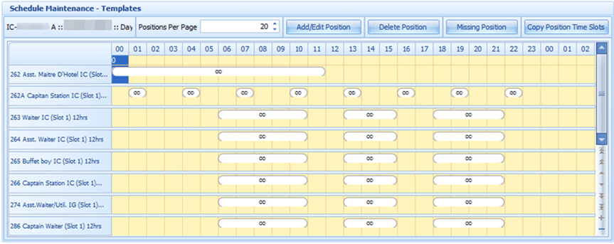 This figure shows the Schedule Maintenance Template This figure shows the Schedule Maintenance Template