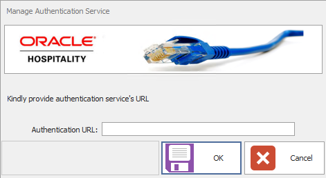 This figure shows the Manage Authentication Service connection window