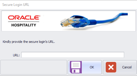 This figure shows the Secure Login URL window