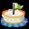 This figure shows the Cake with flag icon