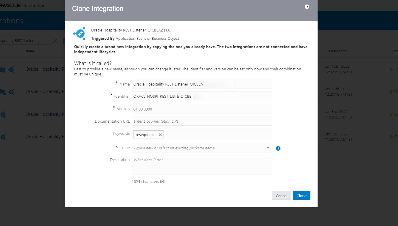 This figure shows the Clone Integration.