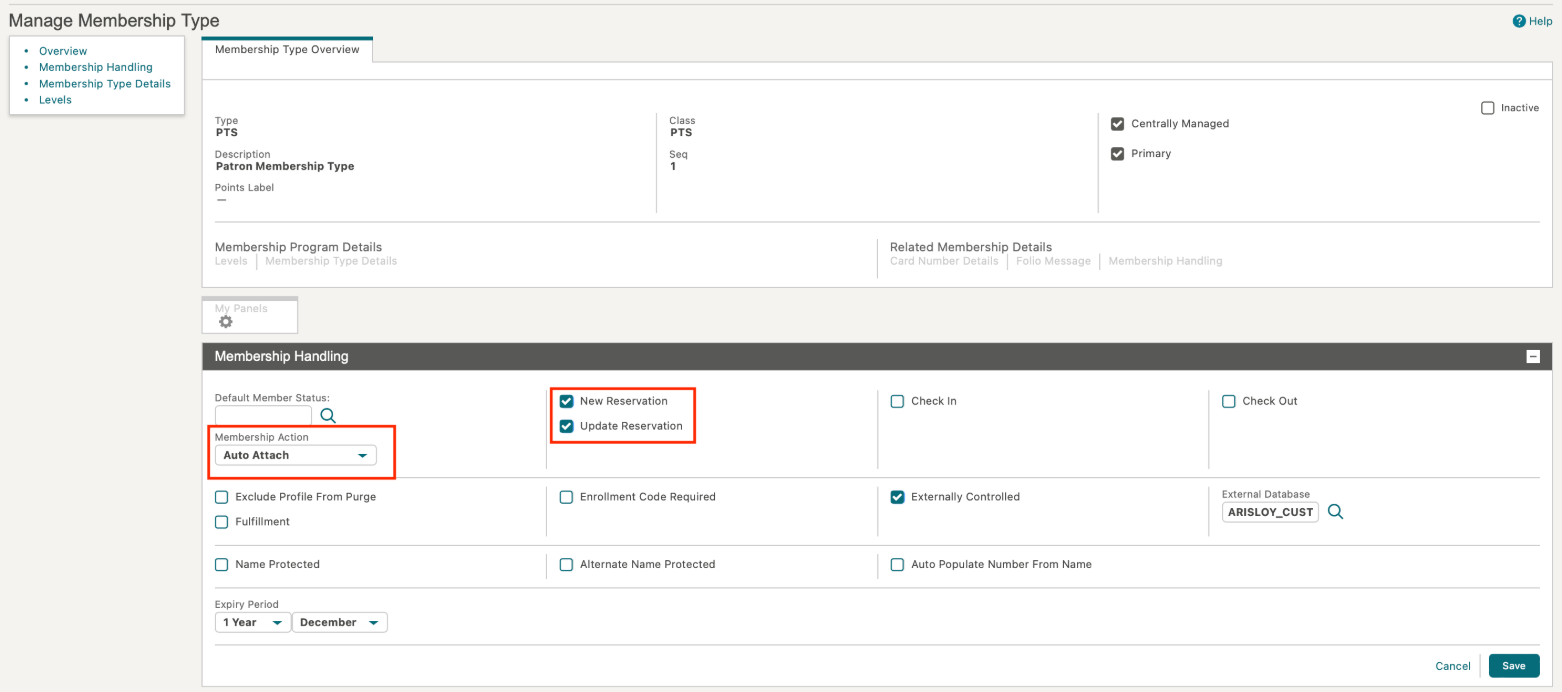 This image shows how to automatically update membership number Membership number on the new/updated reservations
