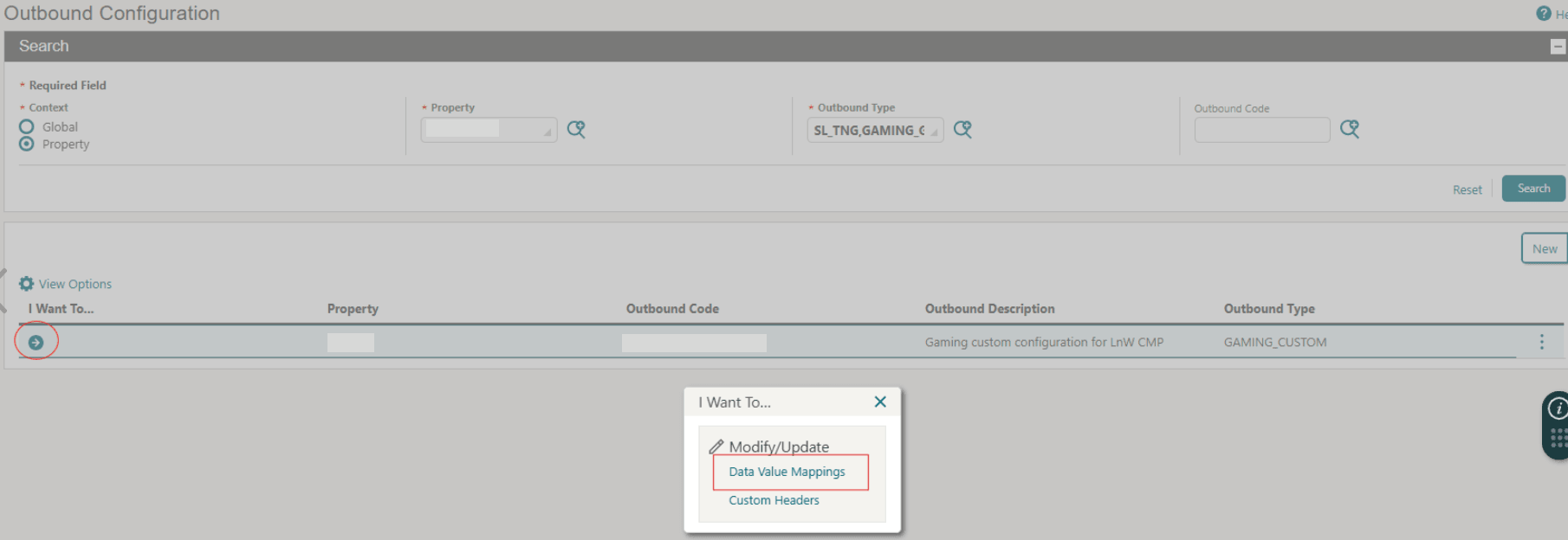 This image shows how to select Data value mappings. This image shows how to select Data value mappings.