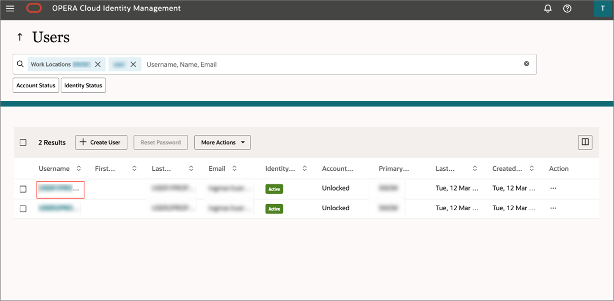This image shows the User Profile Management page. This image shows the User Profile Management page.