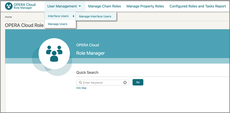This image shows Manage Interface Users screen This image shows Manage Interface Users screen