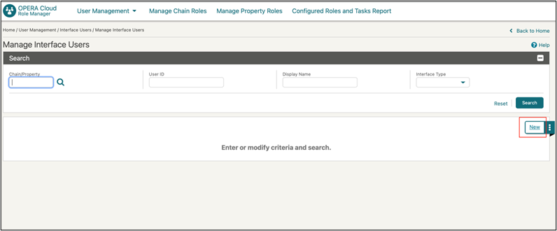 This image shows Manage Interface Users new screen This image shows Manage Interface Users new screen