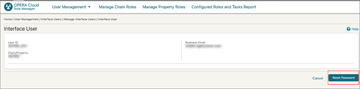 This image shows the Reset Password button. This image shows the Reset Password button.