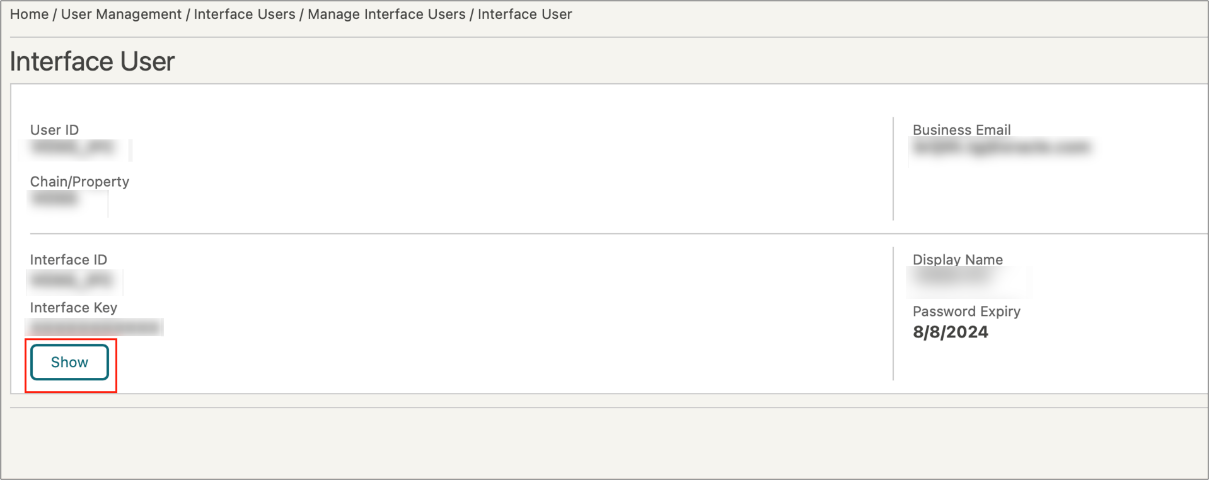 This image shows Interface Key and take note of the new password This image shows Interface Key and take note of the new password