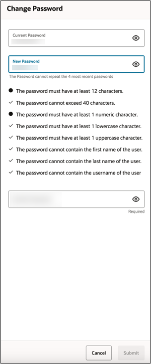 This image shows the password policy.