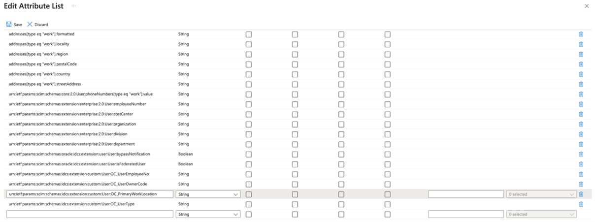 This image shows the Edit Attribute List.