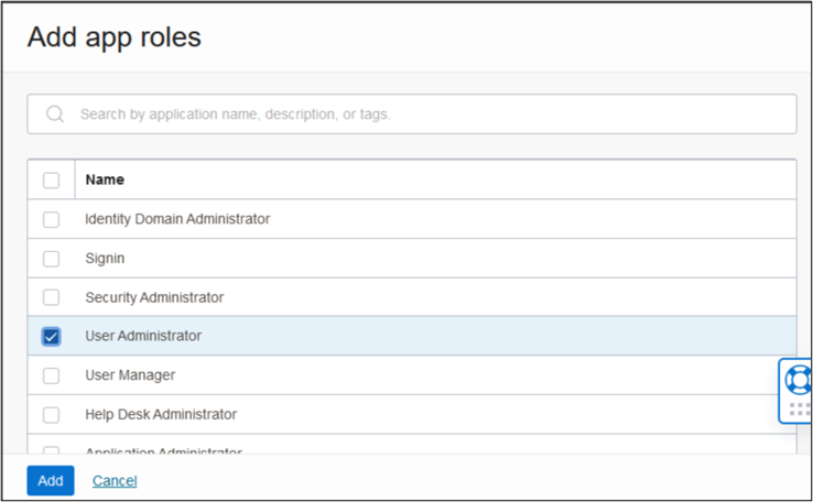 This image shows Add app roles screen.