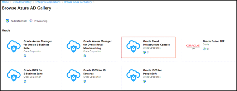 This image shows Browse Azure AD Gallery screen