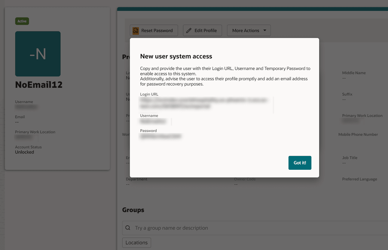 This image shows the information screen that appears.