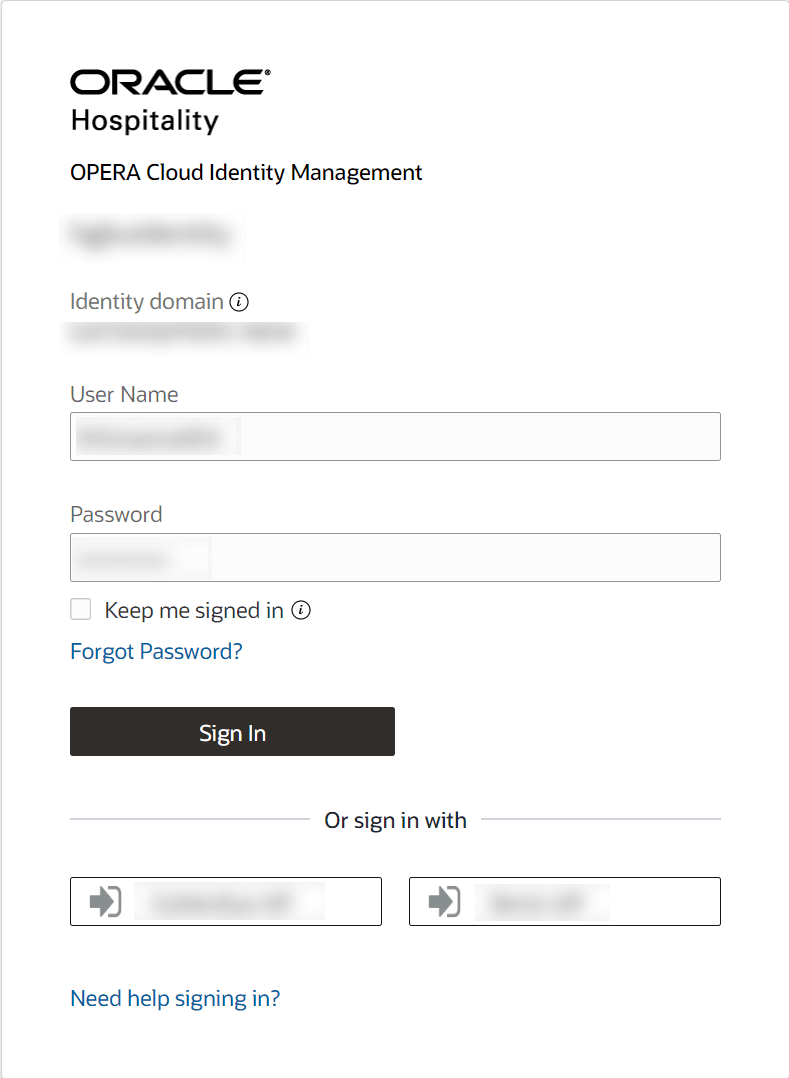This image shows the user login screen.