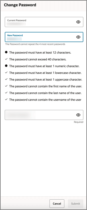 This image shows the password policy.