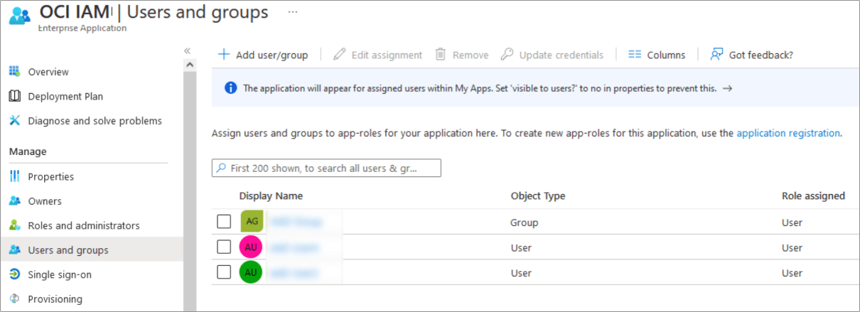 This image shows Users and groups screen. This image shows Users and groups screen.