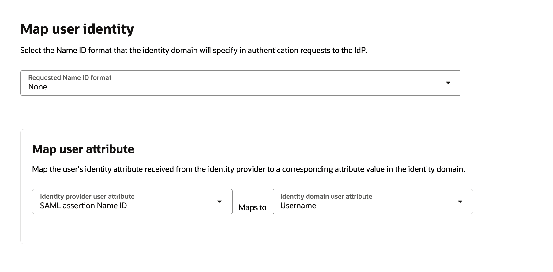 This image shows the Map user identity. This image shows the Map user identity.
