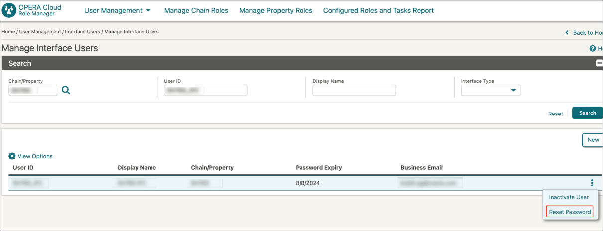 This image shows how to reset password screen