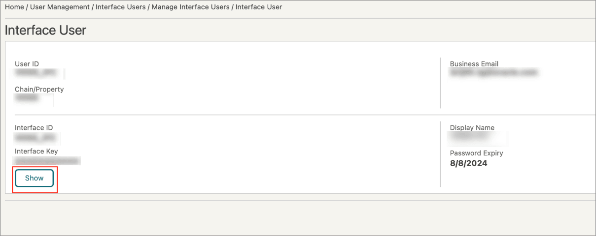 This image shows Interface Key and take note of the new password