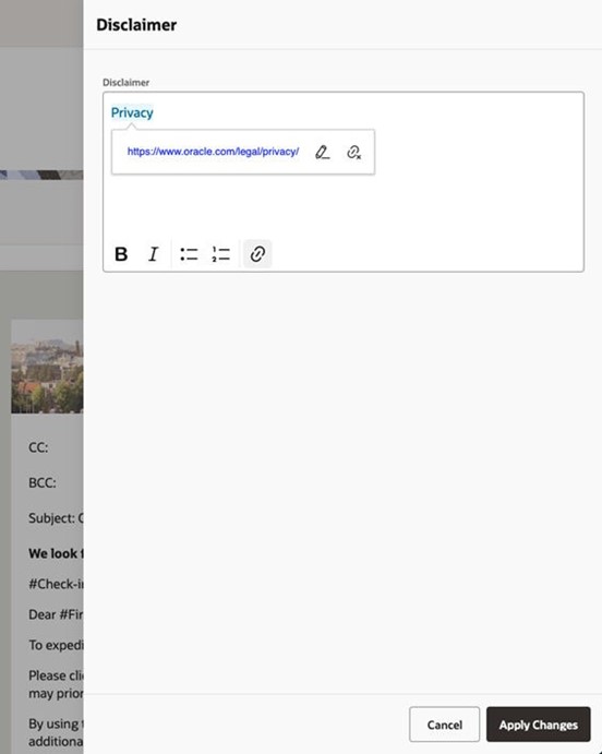 This image shows the Disclaimer section.