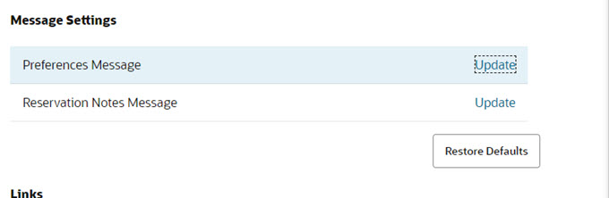 Restore Defaults button