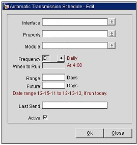 This image shows the Automatic Transmission Schedule for Inventory at 4 a.m. This image shows the Automatic Transmission Schedule for Inventory at 4 a.m.