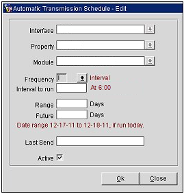 This image shows the Automatic Transmission Schedule for Inventory at 6 a.m. This image shows the Automatic Transmission Schedule for Inventory at 6 a.m.