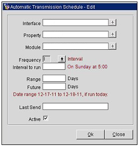 This image shows the Automatic Transmission Schedule for Inventory Weekly This image shows the Automatic Transmission Schedule for Inventory Weekly