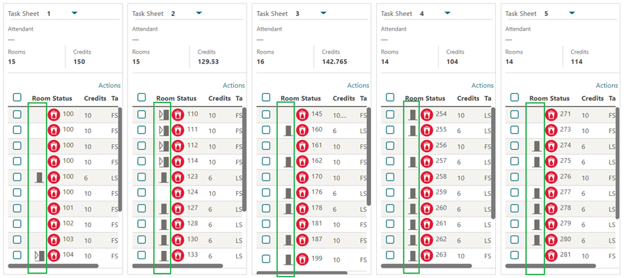 This shows the Task Sheet.