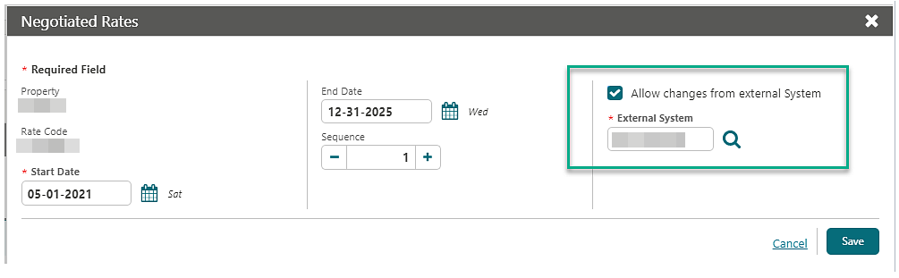 Image shows Negotiated Rates screen.