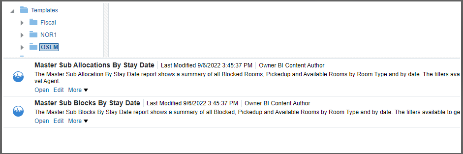 This image shows descriptions of master sub allocation and master sub block reports.