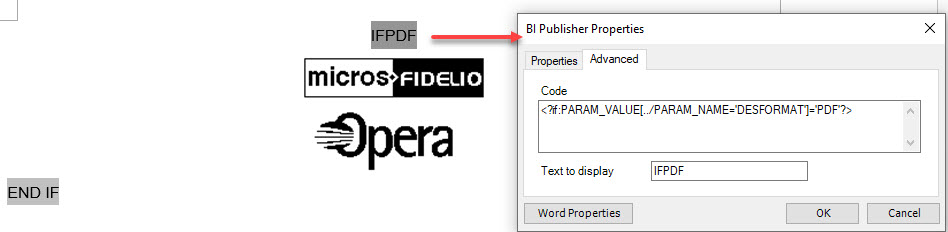 Conditional Image for PDF Output