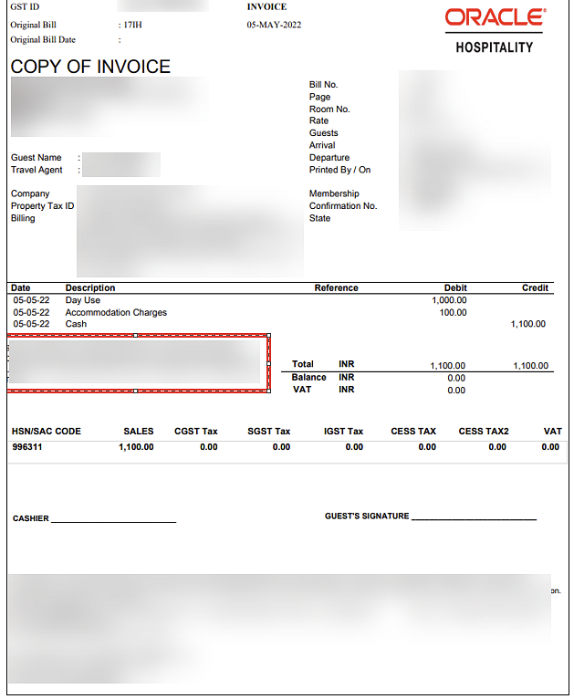 Copy of Invoice
