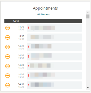This image shows Appointments.