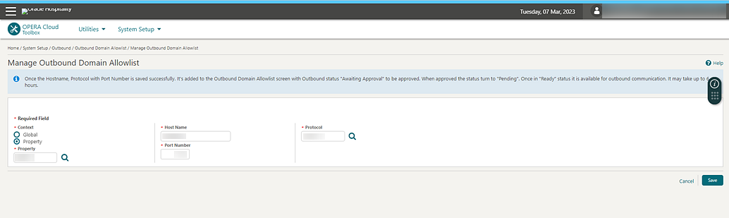 Manage Outbound Domain Allowlist