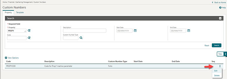 Editing, deleting custom numbers Editing, deleting custom numbers