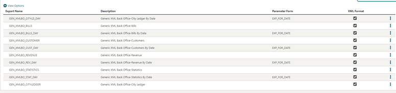 Generic XML Back Office Export