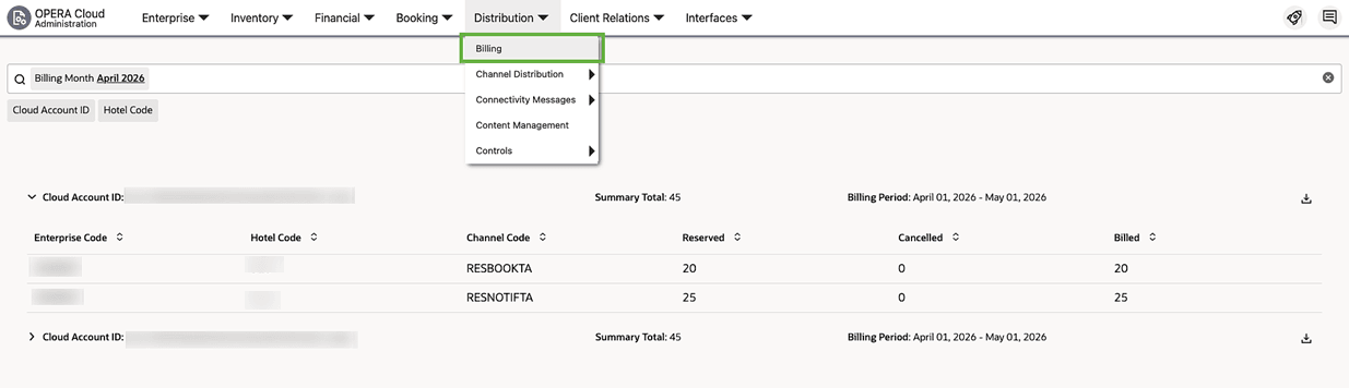 Distribution Billing Details View. Distribution Billing Details View.