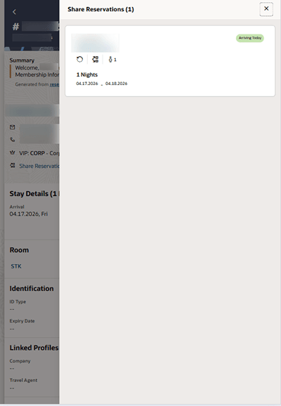 Share Reservation shown in drawer. Share Reservation shown in drawer.