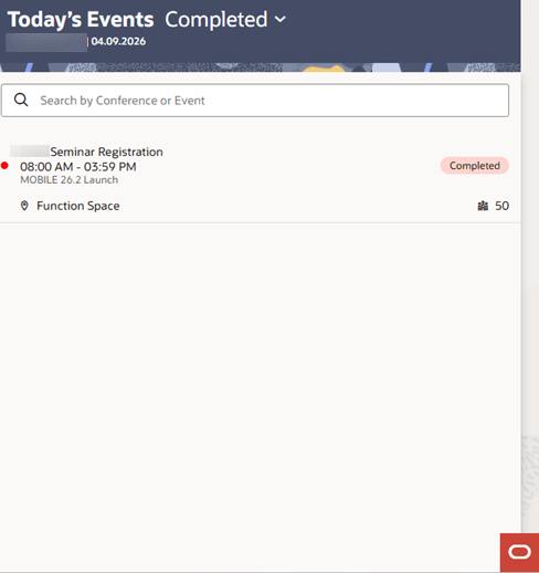 Today's Events Views Added screen. Today's Events Views Added screen.
