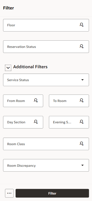 Room Status Screen Updated screen.